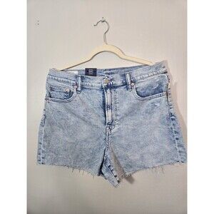 Gap 4" High Rise Cut Off Denim Women's Light Blue Shorts Size 31